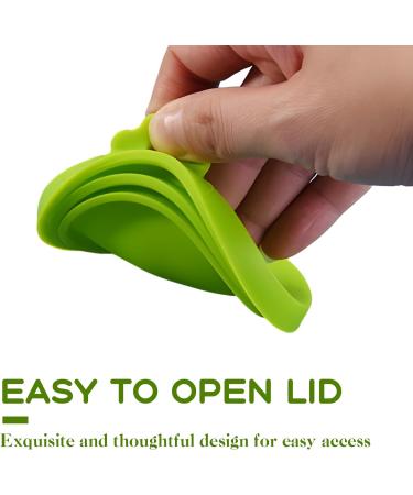 SULIVES Pet Food Can Lids Covers - Food Grade Silicone Dog & Cat Tin Can Lids Airtight Can Covers for Tins Reusable Blue & Green - Pack of 2 - Buy Online on GoSupps.com