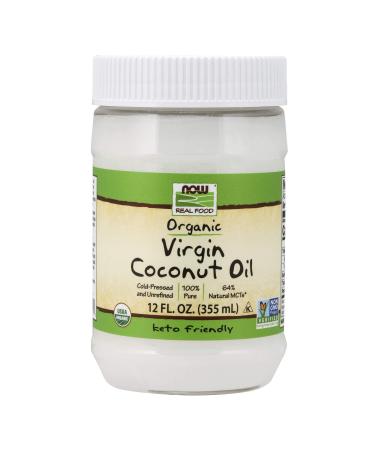 Now Foods Real Food Organic Virgin Coconut Oil 12 fl oz (355 ml)