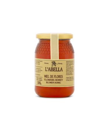 L'Abella Mel - Miel de Fleurs l'Abella Mel 100% Natural | Pure gluten-free honey from bees harvested by hand in Spain - 500G