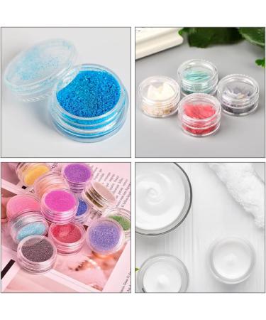 5 ml container empty container clear jar empty container cream jar 30 empty samples container samples round travel cream jar transparent cosmetic container with lid travel potty container set 30 Pieces - Buy Online on GoSupps.com