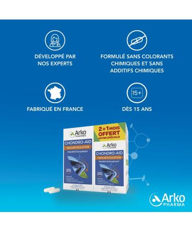 Arkopharma - Chondro-Aid 100% Joint | Flexibility and Joint Wellness - Mobility and Flexibility - Joints - Joint Genoa | 3 Months - 180 Capsules - Buy Online on GoSupps.com