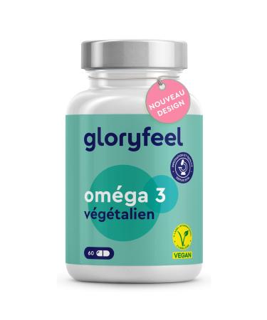 Omega 3 Vegan (1440mg per Daily Dose) Algae Oil, Fatty Acid Concentrate with 432mg DHA and 216mg EPA, Contributes to Normal Heart Function, 60 Capsules, 100% Plant and Sustainable