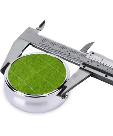 Buy Green Grassland Round Pill Box - 3 Compartments Portable Organizer for Travel Purse & Pocket - Ideal for Meds on the Go - Buy Online on GoSupps.com