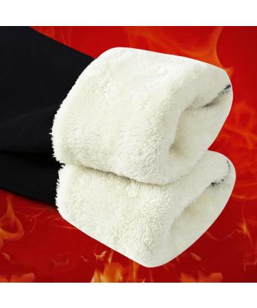Shop Mjiqing Women's Warm High Waist Slim Pants - Oversized Thermol Gins Fleece-Lined Winter Leggings Plush Jogging Pants for Outdoor & Home - Black 34 - Buy Online on GoSupps.com