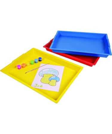 Deflecto Finger Paint Mix Tray 16 x 1.8 x 12 Blue 6 Count - Buy Online on GoSupps.com