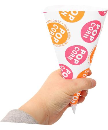 JECOMPRIS Halloween Cone Bags 100 Pcs Popcorn Bag Pastry Bag Cookie Gift Bags Packing Bag Conical Child Paper Treat Bags - Buy Online on GoSupps.com