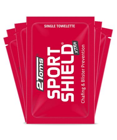 2Toms SportShield Xtra Soothing All-Day Anti Chafe Prevention Waterproof Protection from Thigh Chafing and Skin Irritation 6-Pack Towelettes