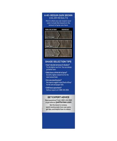 Just for Men Auto Stop Hair Color - Medium Dark Brown | International Shipping Available - Buy Online on GoSupps.com
