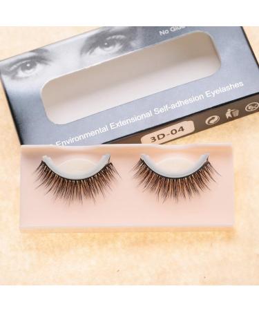 Buy 2 Pairs of 3D Artificial False Eyelashes | Self-Adhesive Easy to Use & Remove Natural Look - Buy Online on GoSupps.com