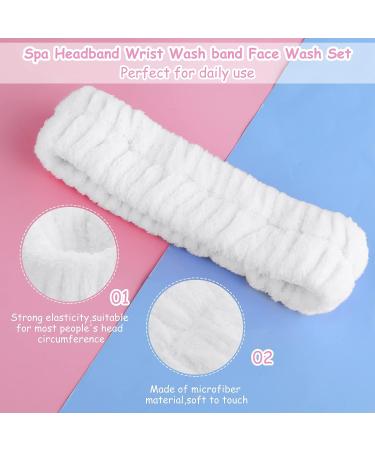 WLLHYF Spa Facial Headband - Terry Cloth Hair Band for Women - White - Buy Online on GoSupps.com