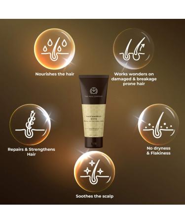 Buy The Man Company Biotin Hair Shampoo with Rice Water & Bhringraj | Hair Growth Reduces Hair Fall Adds Volume - 200ml - Buy Online on GoSupps.com