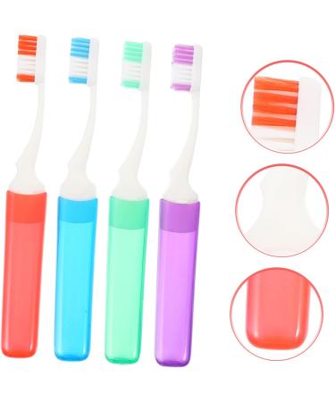 Beaupretty Portable Travel Toothbrush Set - 4 Soft Bristle Toothbrushes for Camping & Outdoor Use - Buy Online on GoSupps.com