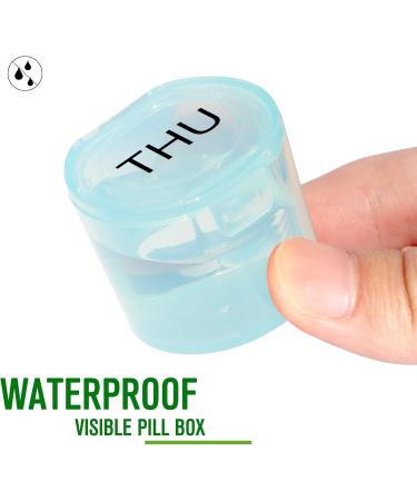NatureTouch Weekly Pill Organizer - BPA Free 7 Day Medicine Organizer for Pills Vitamins & Supplements | Portable Rainbow Container - Buy Online on GoSupps.com