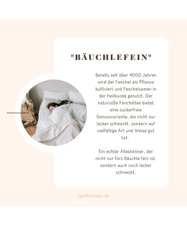  Tea of Dreams Organic Fennel Tea - "Belly Lemon" - Naturally mild no added sugar - Loose leaf tea - 250g - Buy Online on GoSupps.com