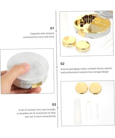 Buy Healvian 2 Sets Double Box Glasses Case | Contact Lens Bag with Mirror & Film | Eye Care & Makeup Container - Buy Online on GoSupps.com