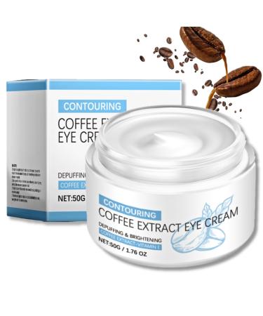 Coffee Extract Eye Cream Caffeine Eye Cream Under Eye Cream with Coffee and Hyaluronic Acid Anti Wrinkle Eye Cream Instant Eye Cream Tightener Eye Cream For Lines and Wrinkles And Dark Circles