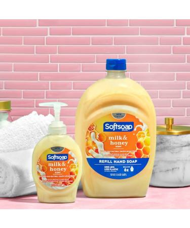 Softsoap Milk & Honey Scented Liquid Hand Soap Refill - 50 oz - Buy Online on GoSupps.com