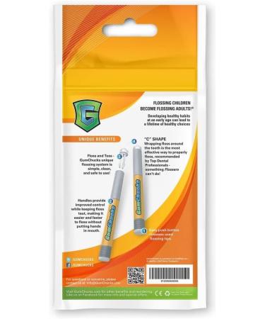 GumChucks Kids Floss StartPack | Faster Easier Flossing | Reusable Handles & Universal Tips | Shop Internationally - Buy Online on GoSupps.com
