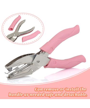 CheeMuii 3 Pieces Metal Handheld Paper Punch Single-Hole Tag Punch Set with Plastic Handle for Circle Holes for DIY Craft Tag Silver - Buy Online on GoSupps.com