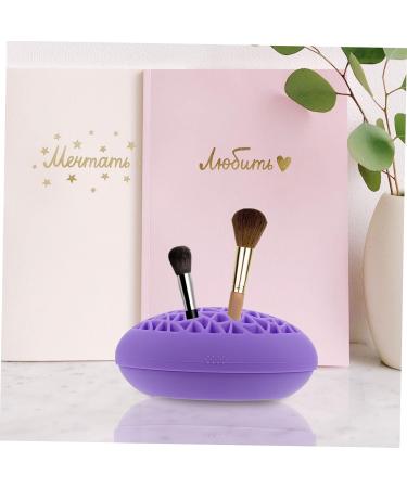 FRCOLOR 2pcs Bird's Nest Makeup Brush Holder - Stylish Lipstick & Pencil Organizer for Desk | Travel Brush Storage for Artists | Purple - Buy Online on GoSupps.com