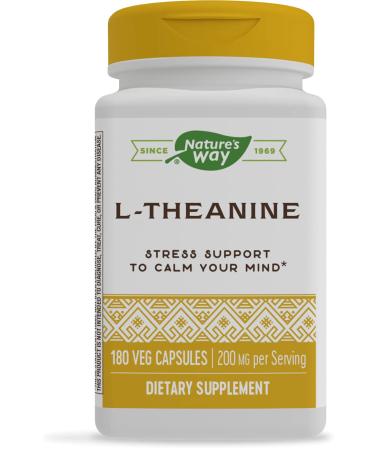 Enzymatic Therapy L-Theanine 180 Veg Capsules