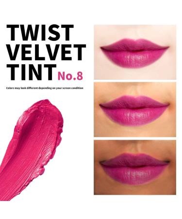 PASSIONCAT Long Lasting Lip Stain & Cheek Tint | High Pigment Matte Finish | Twist Velvet Tint 8 Poppin-Pink - Buy Online on GoSupps.com
