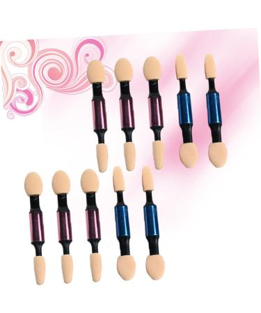Beavorty Make Eye Shadow Brush 10pcs Eyeshadow Brush Soft Portable Dual Sided Cosmetics Makeup Tool Eyeshadow Applicator for Girls Ladies Women Makeup Brush - Buy Online on GoSupps.com