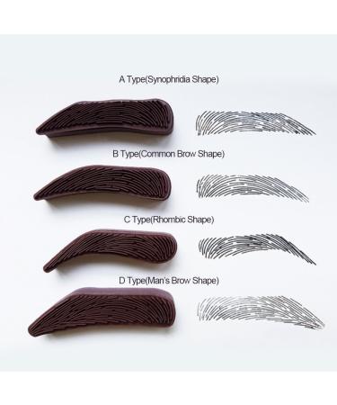 Premium Waterproof Eyebrow Powder & Stamp Kit - Natural Brow Makeup with Brushes Mirrors & 4 Stencils - Perfect for Flawless Brows Anytime - Buy Online on GoSupps.com