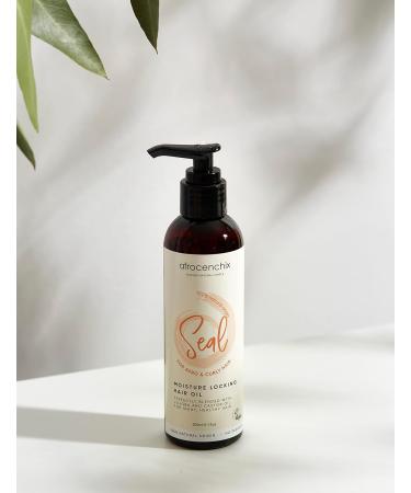 Afrocenchix Seal - Scalp Oil for Afro and Curly Hair- Blended With Jojoba and Castor Oil for hair growth Moisture locking Hair Oils 200ml - Buy Online on GoSupps.com