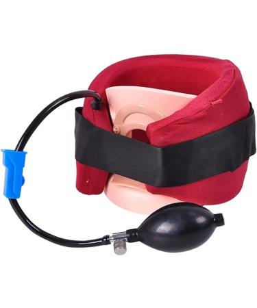 Safwel cervical neck traction device inflatable neck support adjustable neck support easy to use to relieve chronic neck and shoulder pain
