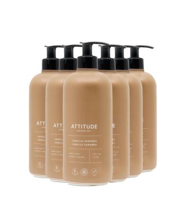 ATTITUDE Limited Edition Liquid Hand Soap EWG Verified Plant and Mineral-Based Vegan Personal Care Products Vanilla Caramel 16 Fl Oz (Pack of 6) Vanilla Caramel 16 Fl Oz (Pack of 6)