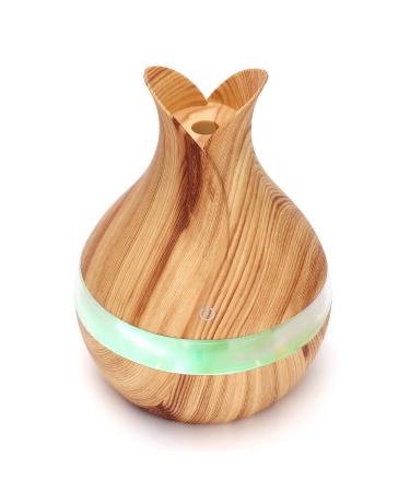 300ml Essential Oil Diffuser Small Aromatherapy Diffuser Cool Mist Humidifier with 7 Colors LED Lights Auto Off Timer Aroma Diffuser Scent Humidifier or Home Office Room