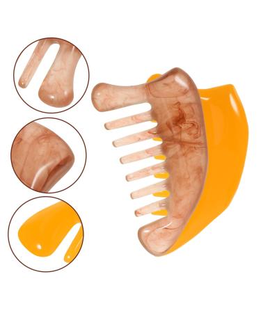 Frcolor 4-Piece Massage Comb Set - Resin Scalp & Neck Massager Tool - Multi-Functional Jade Hair Comb for Ultimate Relaxation - Buy Online on GoSupps.com