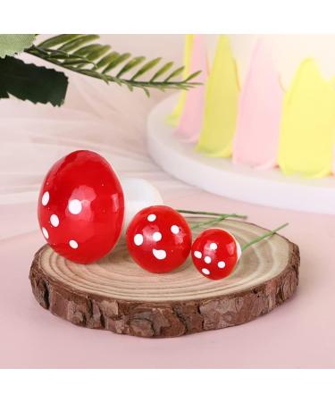 TOYANDONA 20pcs Mushroom Cake Toppers Mushroom Cake Picks Cupcake Toppers Birthday Cake Toppers Baby Cakes Mushroom Foams Topper Cute Woodland Theme Baby Shower Decorations Baby Cake Decor Red-2.5cm - Buy Online on GoSupps.com