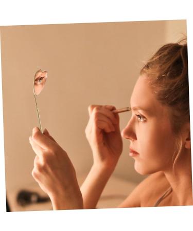 NUSITOU Grafting Eyelash Mirror Stainless Steel Eyelash Mirror Eyelash Mirror for Practical Eyelash Check Mirror Eyelashes Supplies Handheld Eyelashes Mirrors Make up Magnifier Mirror Tool - Buy Online on GoSupps.com