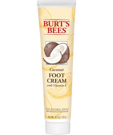 Burt's Bees Coconut Oil Foot Cream, Package May Vary, 4.3 Oz 4.3 Ounce (Pack of 1) - Buy Online on GoSupps.com