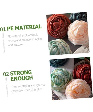 Healeved 4pcs Rose Bath Ball | Men's Shower Gel Mesh Pouf & Body Scrub | Soft & Reusable Loofah for Bathing - Buy Online on GoSupps.com