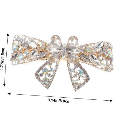 minkissy Hairpins Hair Rollers Clips Hair Clips for Girls Hair Jewelry Hair Accessories Large Hair Clips Bow Tie Top Clip South Korea Headgear Women's Issue Card Alloy White - Buy Online on GoSupps.com