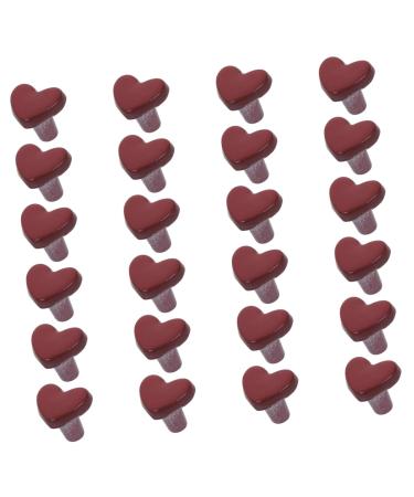 NUOBESTY 100pcs Materials Coat Premium Accessories Alloy Studs Supplies Doll DIY Clothes Small Shoes Rivets 0.50X0.50X0.50CM Red