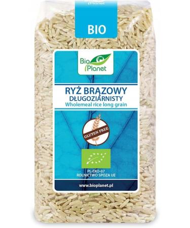 Glutenfree long grain brown rice BIO 500 g BIO PLANET - Buy Online on GoSupps.com