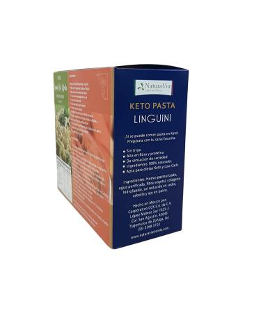 Linguini Pasta Keto - 80g | 2 Servings - 0 Net Carbs | Gluten Free Italian Type - Safe for Diabetics - Buy Online on GoSupps.com