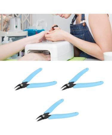 Nail Cuticle Nippers Cuticle Nippers 3 Pieces Easy Ergonomic Grip for Home for Thick Hard Toenails (Blue) - Buy Online on GoSupps.com