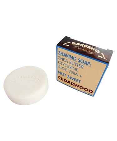 Barbero Grooming Vegetal Shea Butter Shaving Soap Cedarwood 2 oz / 56 g