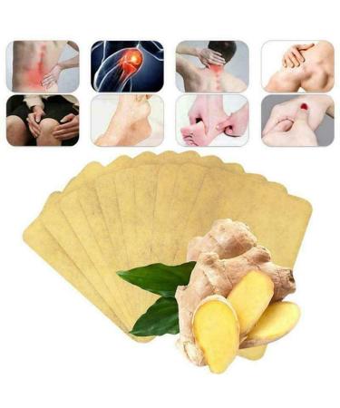 50Pcs Herbal Ginger Patch, Promote Blood Circulation, Relieve Pain and Improve Sleep, one of The Best Natural Solution for Lymphatic Drainage, Body Pain, migraine, Joint Pain and Stomach Bloating