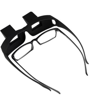 Lazy Glasses - Horizontal Bed Prism Spectacles for Reading & Watching TV | High Definition Periscope Eyeglasses - Unisex Black - Buy Online on GoSupps.com