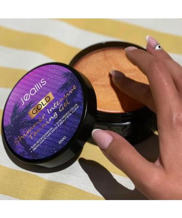 Extreme Dark Tanning Luxe Gel - Carrot Gold Shimmer & SPF 0 | Fast Natural Tan Enhancer - 200ml - Buy Online on GoSupps.com