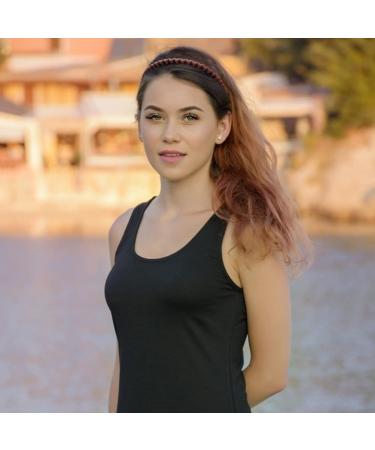 GAFATORY Zig Zag Headbands 6 Pack Plastic Comb Headbands for Women Girls - Assorted Colors - Buy Online on GoSupps.com