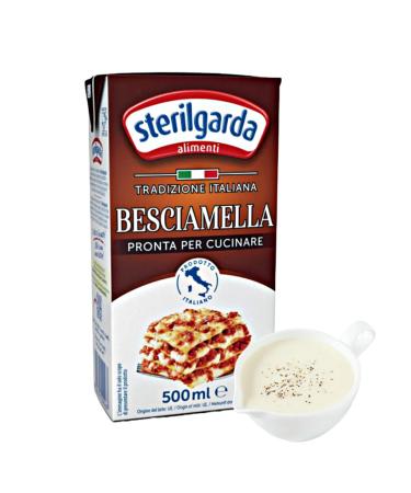 Sterilgarda Italian Bchamel Sauce Ready to Use | 16.9 fl oz (500ml) - Pack of 1