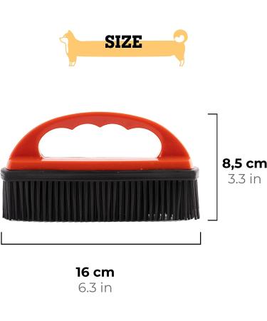 Vitazoo Pet Hair Remover Brush in Red/Black - Cat and Dog Hair Removal Tool for Couch, Carpet, Clothes, Car Interior, and Furniture - Buy Online on GoSupps.com