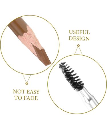 Mikinona Portable Eyebrow Non-smudging Home Women Makeup Wood Pencil Wooden for 1 count (Pack of 1) Coffee - Buy Online on GoSupps.com